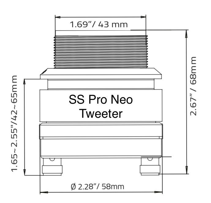 Supreme Sounds Pro Neo 1" 100W RMS Tweeters (Pair)