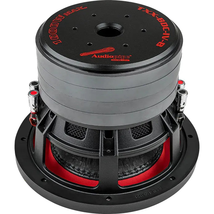 Audiopipe TXX-BDC-IV-8 8" 500W RMS Subwoofer DVC 4-Ohm