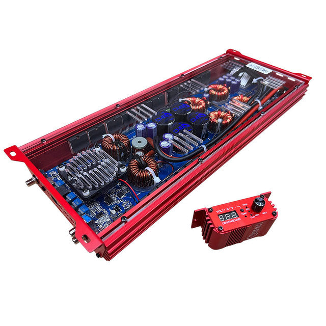 Down4Sound JP23 v1.5 ELITE RED Class D 1-Channel Monoblock Car Amplifier 2300 Watts @ 1-Ohm