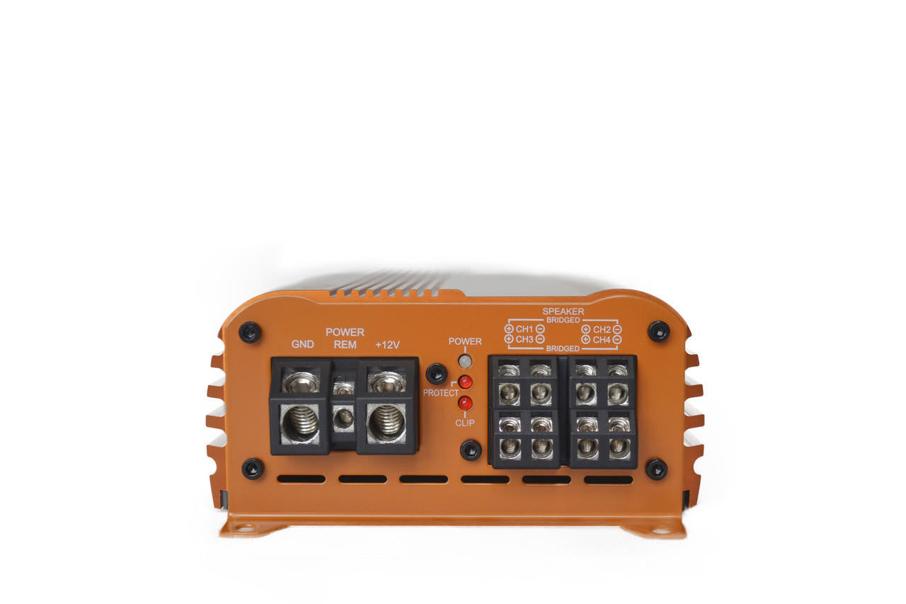 Down4Sound MM1004 MINI MAXX ORANGE 700W 4-Channel Mini Amplifier