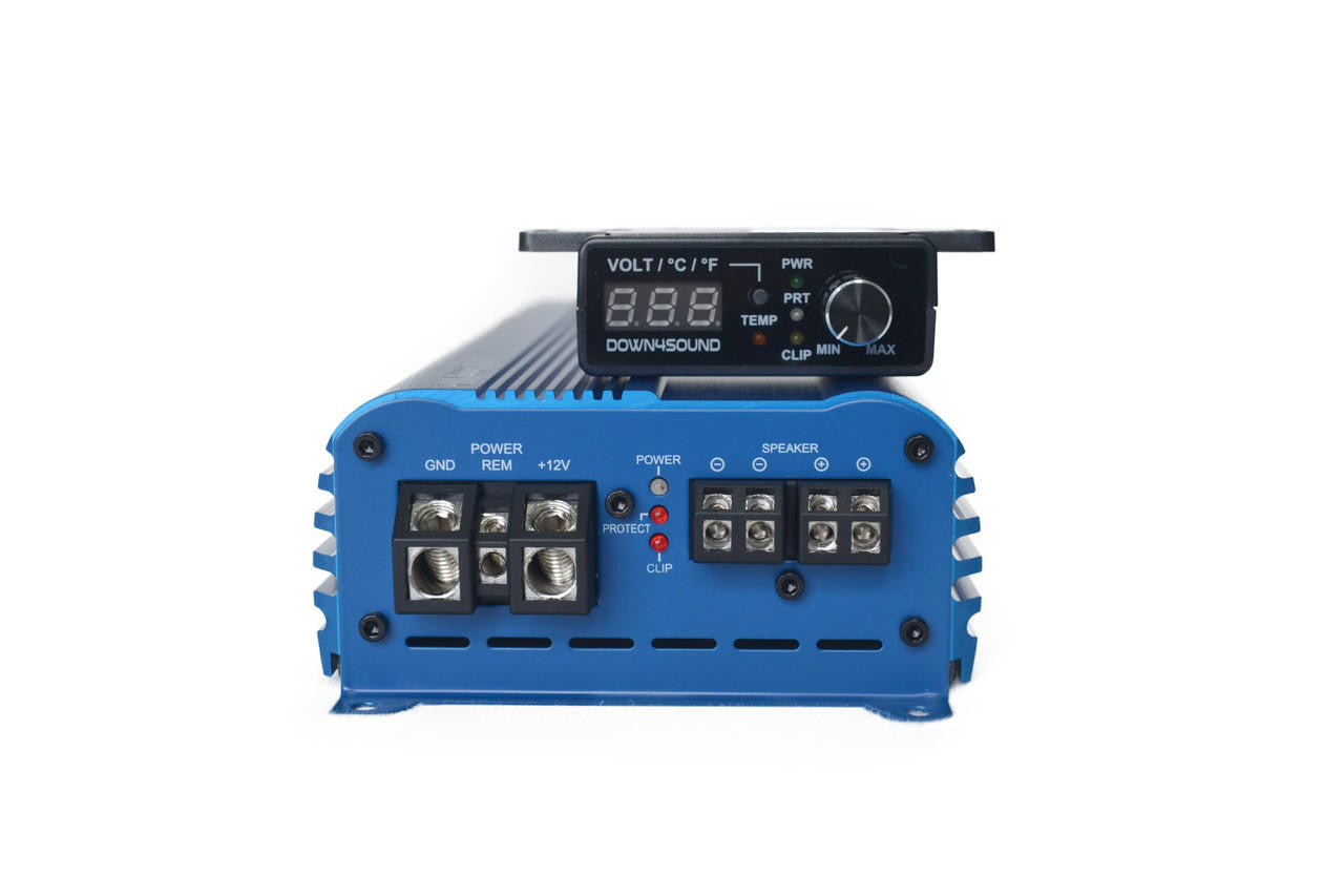 Down4Sound MM1500FKD MINI MAXX Blue Mini Full Bridge Amplifier 1500 Watts @  1-Ohm